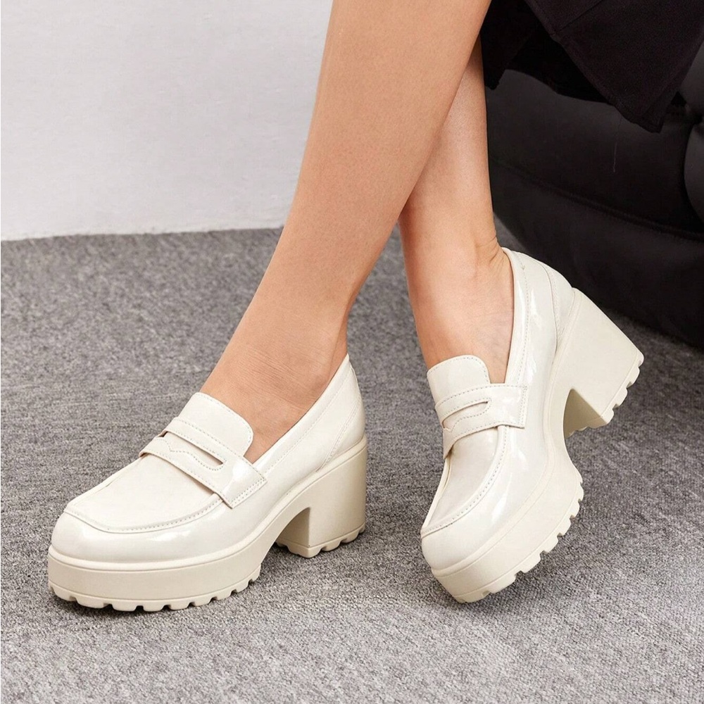 ❤️🤍💙 Off White Women's Platform Loafers size 9-9.5